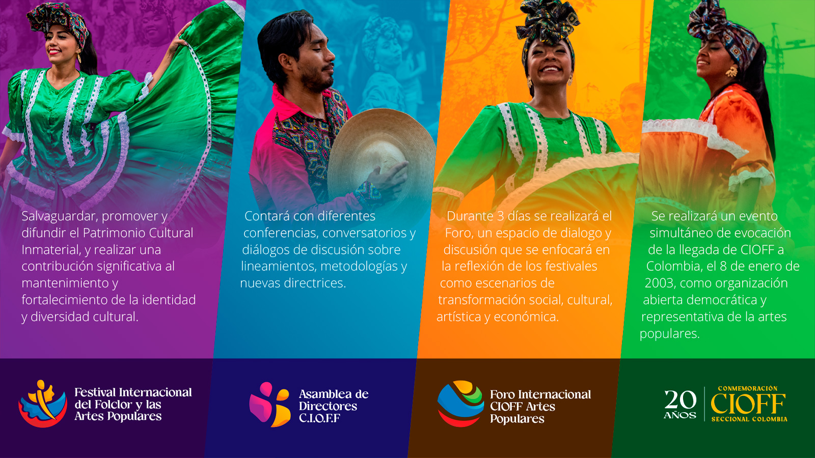 Branding Cali, IPC, Encuentro Mundial 
de las Culturas 
Populares